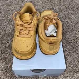 Toddler Wheat Gum Sole Air Forces